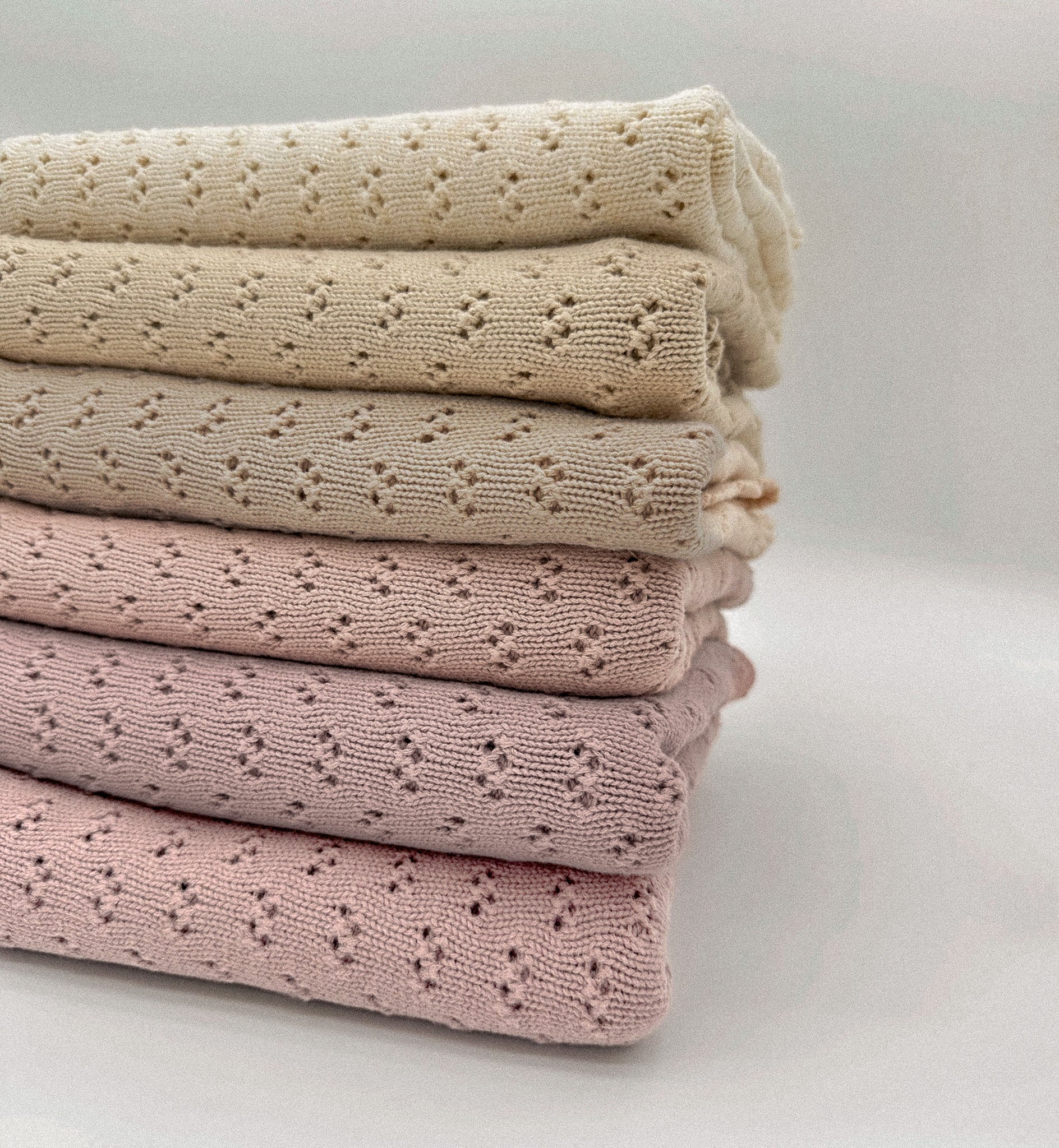 Grace Knitted Cotton Baby Blanket