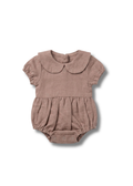 Allie Bubble Romper Vintage pink