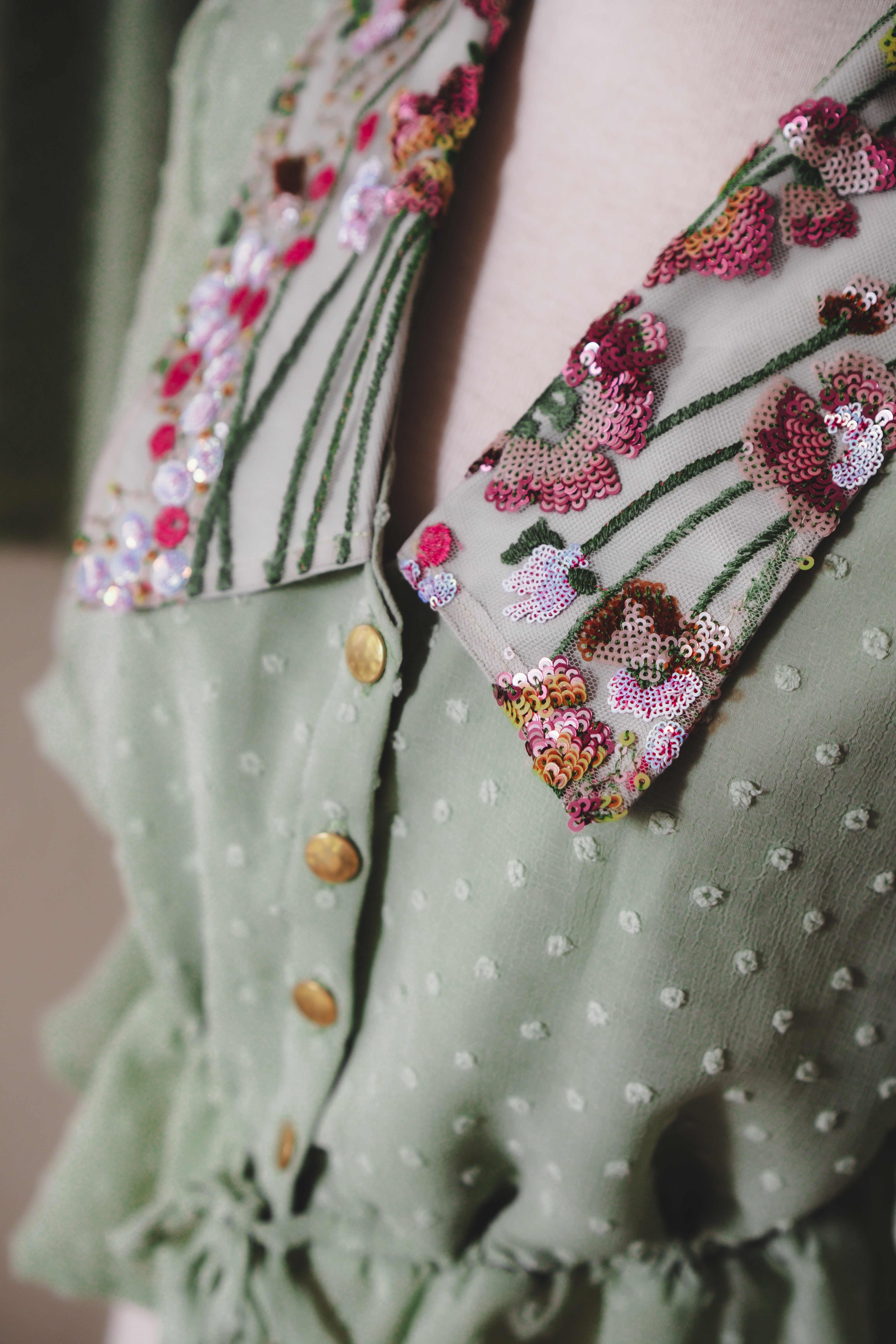 Mint Green Garden Blouse