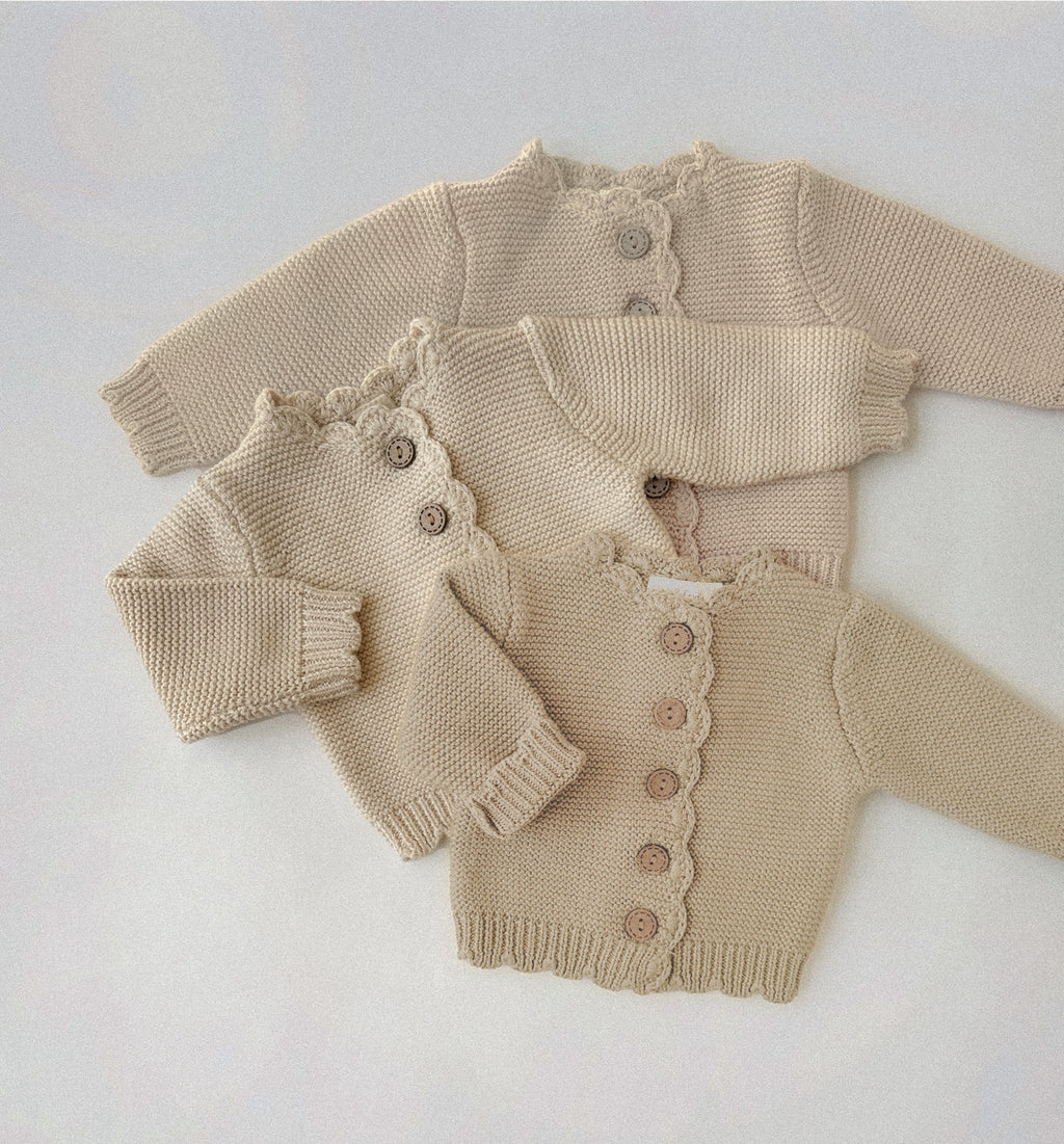 Baby Sophia Cotton Knit Cardigan
