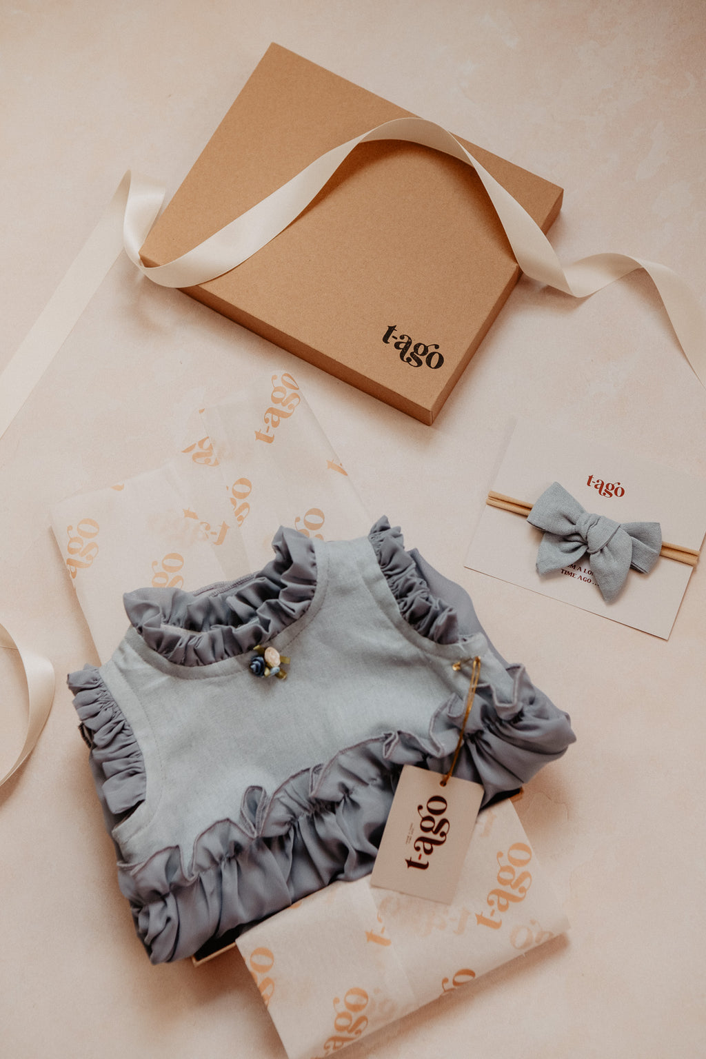 Classic Blue  Ruffles Dress