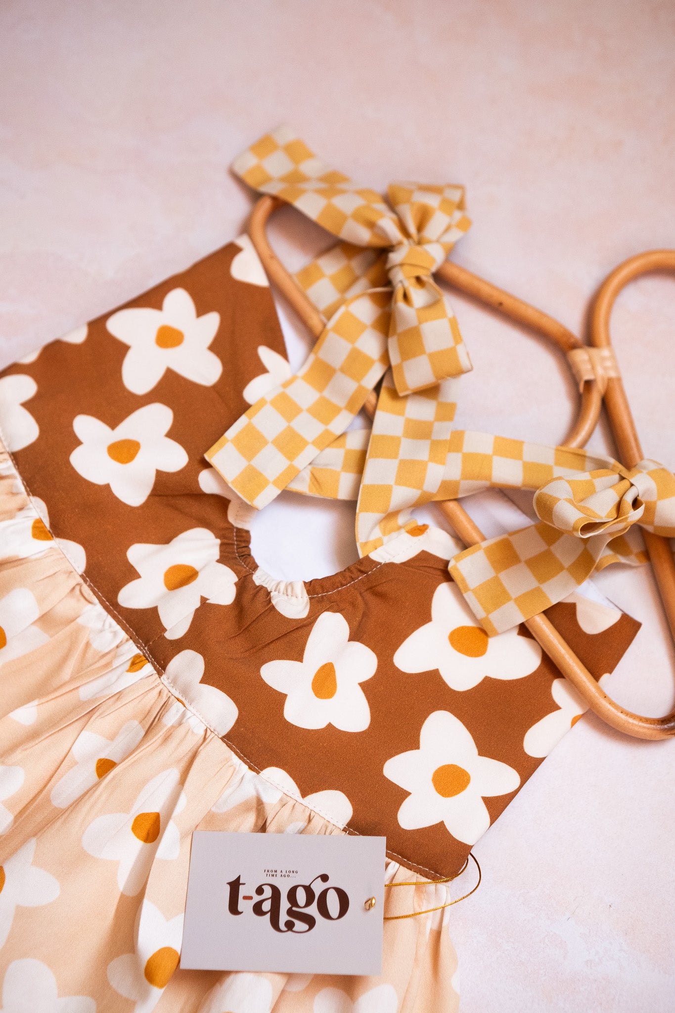 Color Block Retro Flower Dress (pre-order)