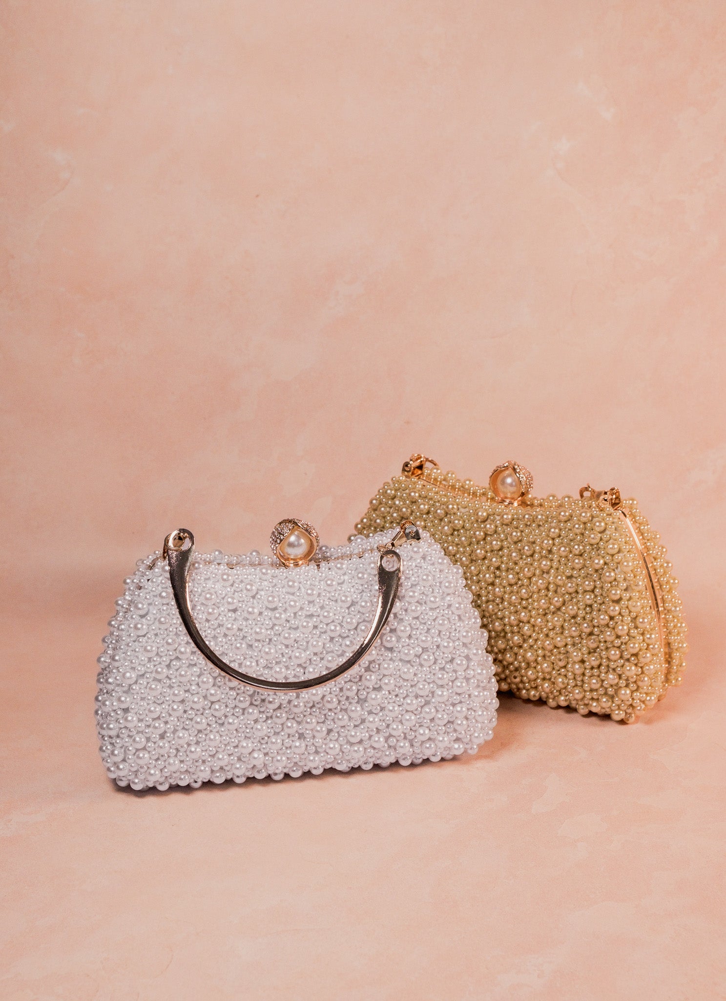 Vintage Pearls Clutch Bag