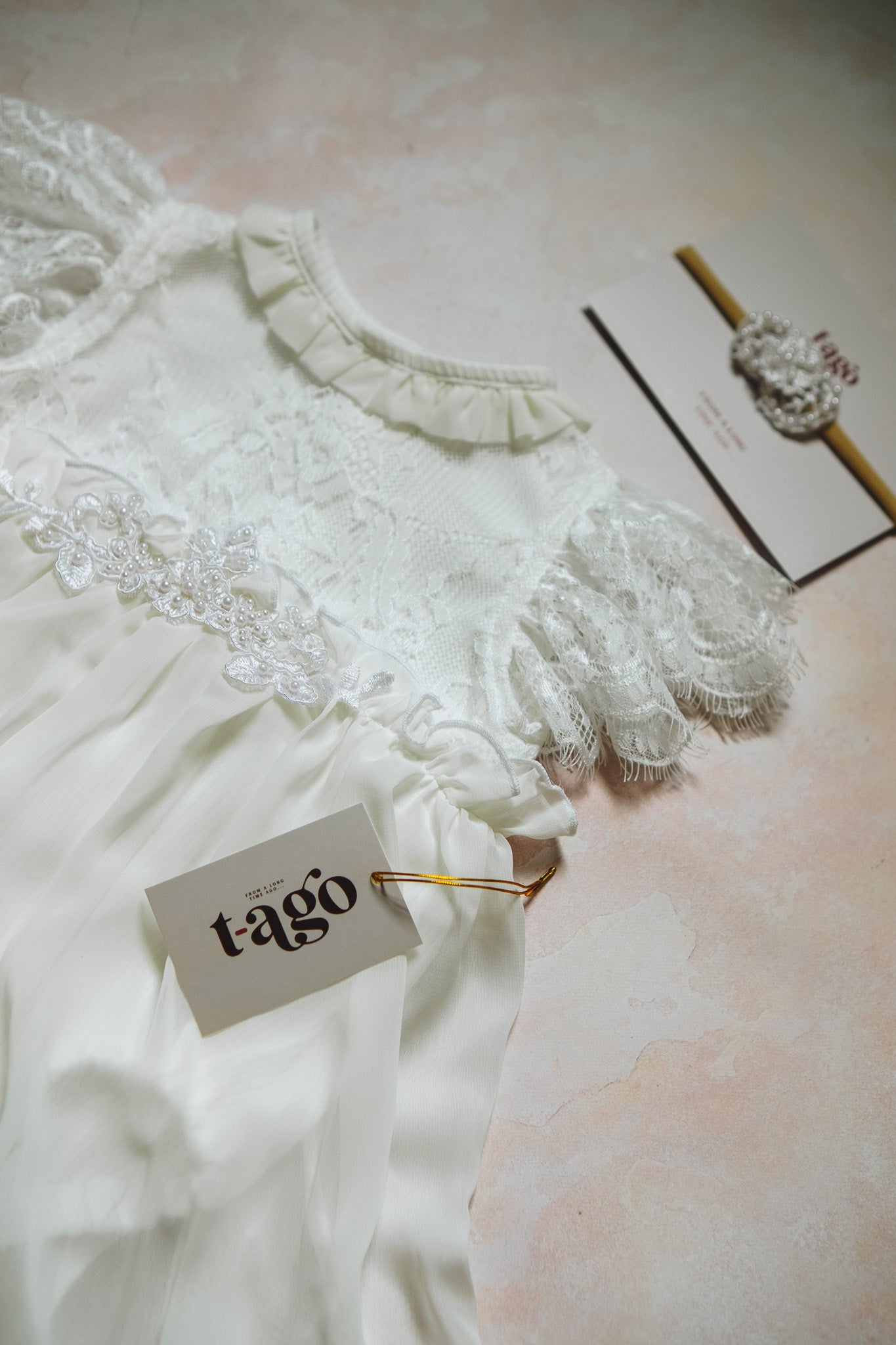 Newborn Boho Dress off White