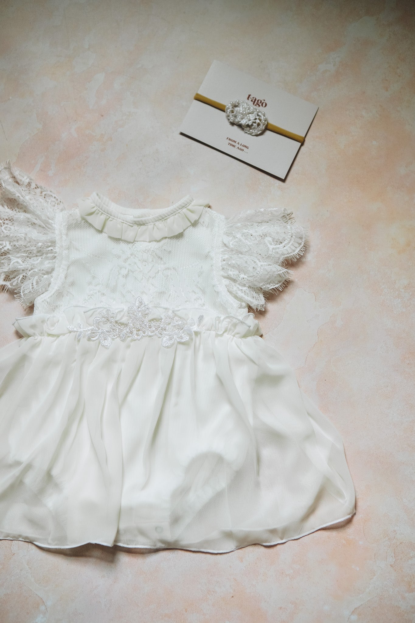 Newborn Boho Dress off White