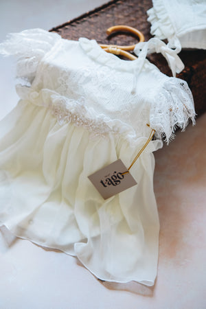 Newborn Boho Dress off White
