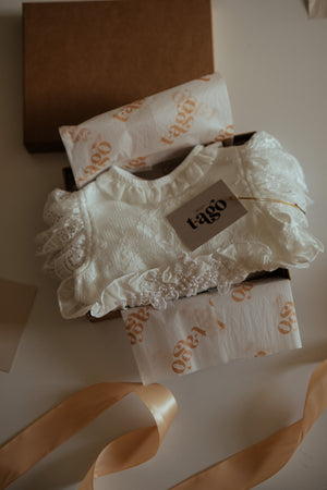 Newborn Boho Dress off White
