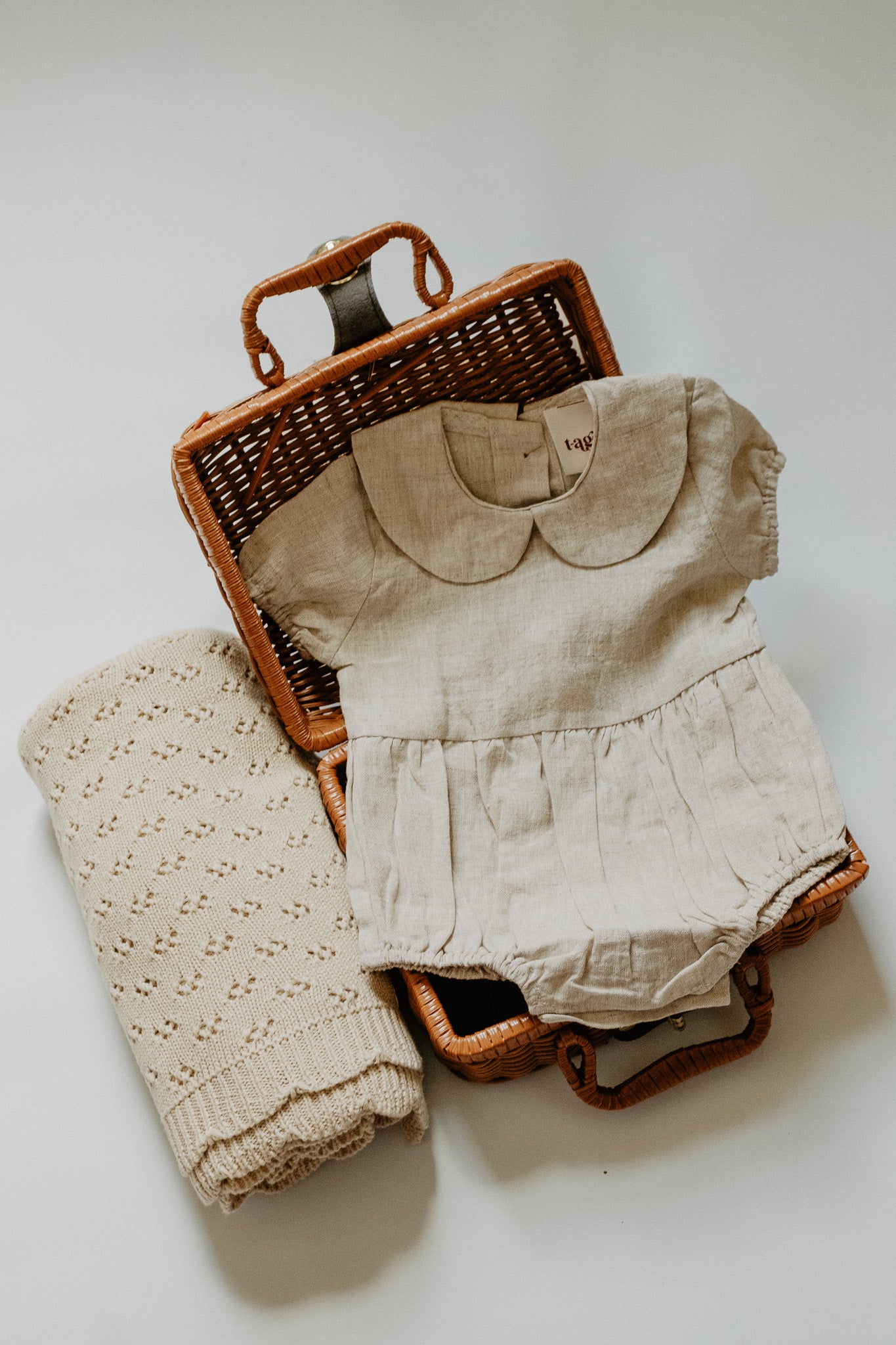 Oat Color Allie Bubble Romper