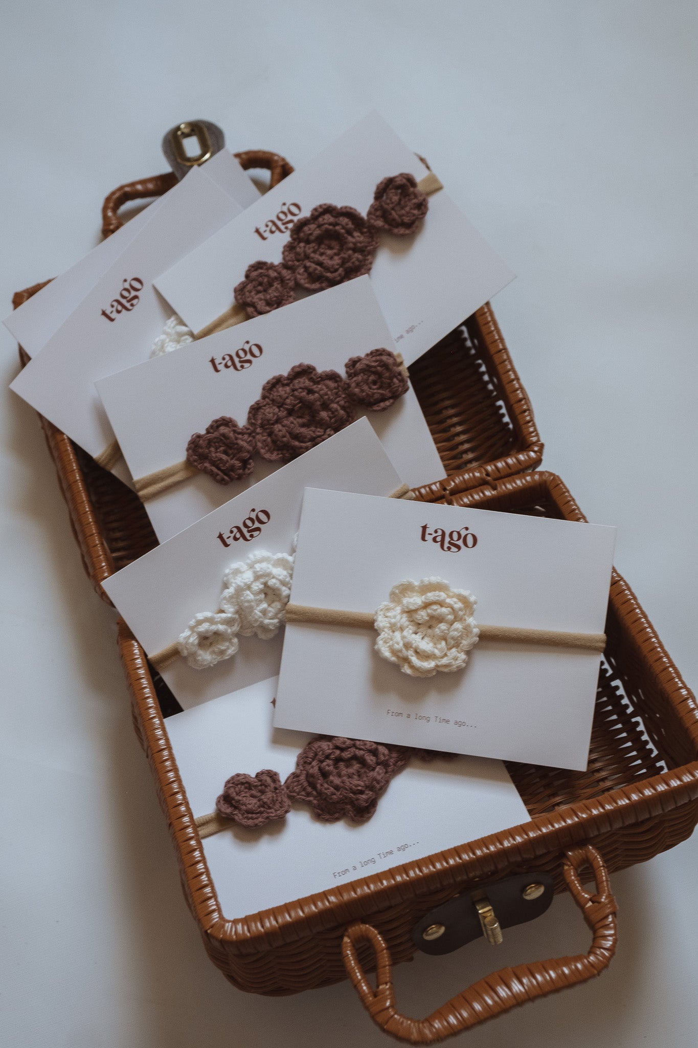 Handmade Crochet Triple Flower Headband