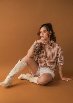 Retro Disco  Graphic Blouse (Pre-Order)