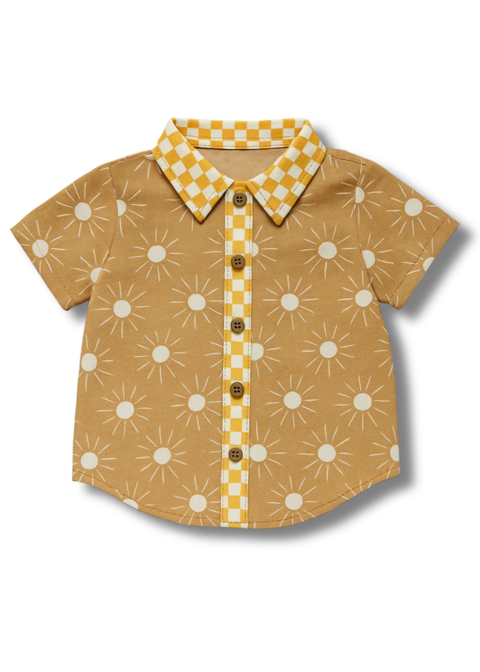 Solina Mustard Mix match Boys shirt PRE ORDER