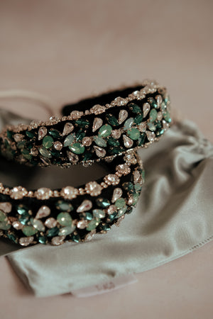 Emerald & Opal Headband