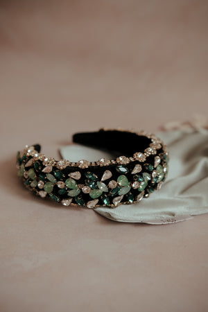 Emerald & Opal Headband