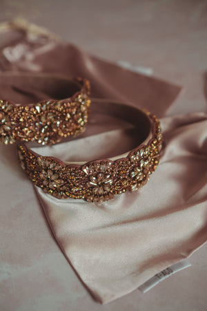 Golden Flowers Headband