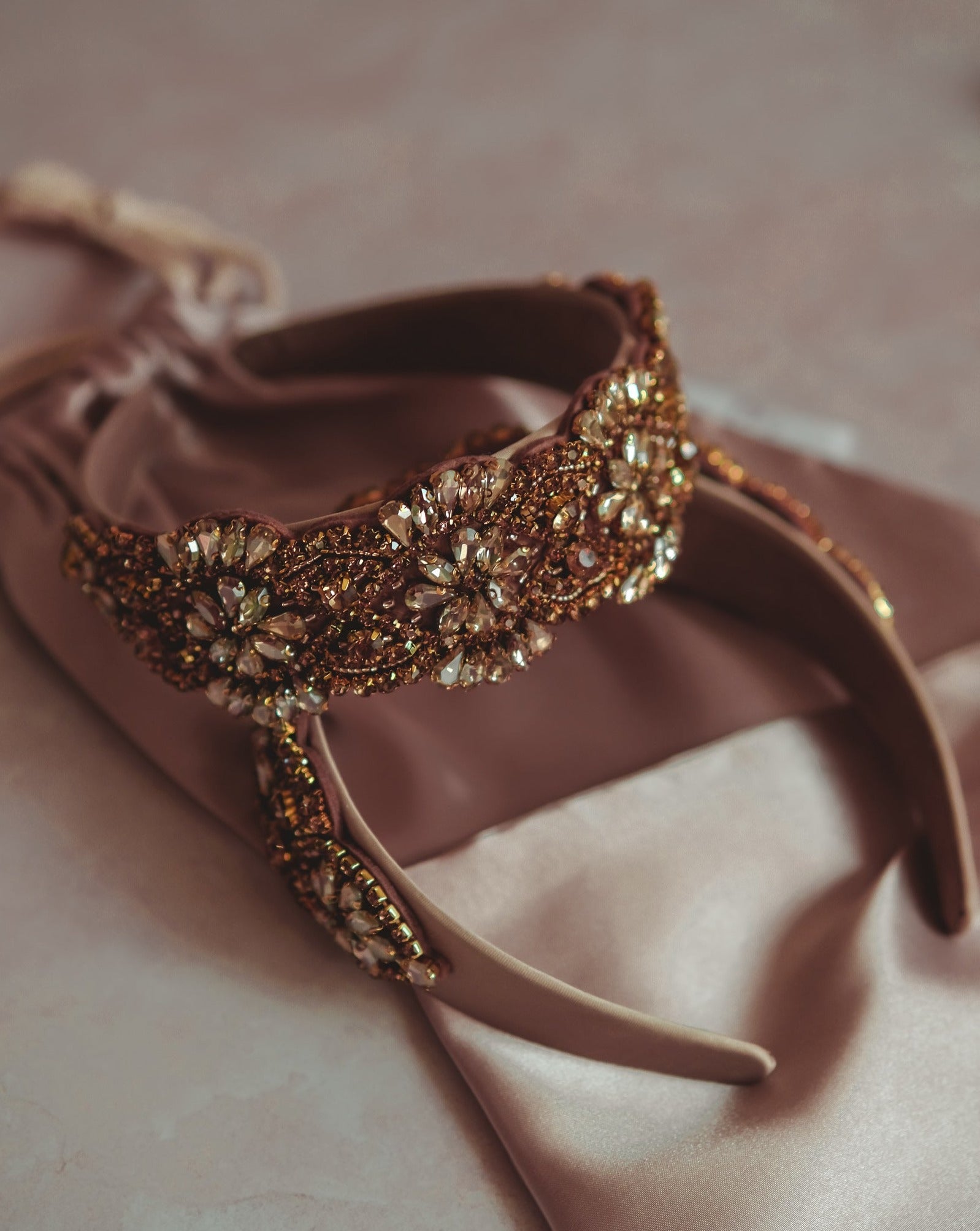 Golden Flowers Headband