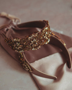 Golden Flowers Headband
