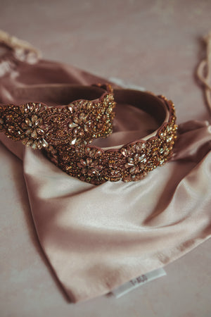 Golden Flowers Headband