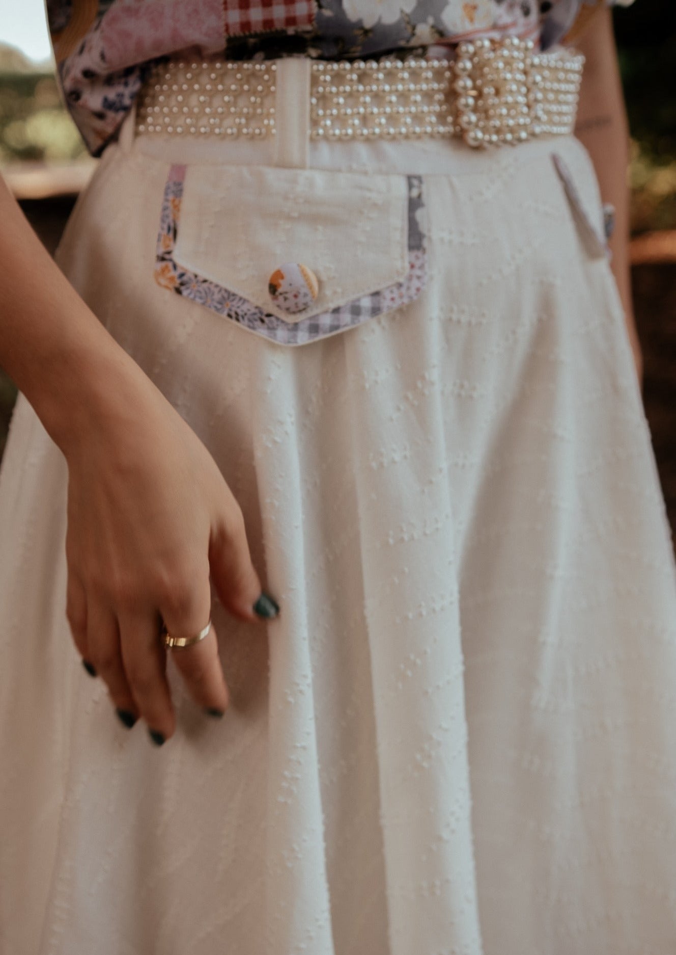 Linen Midi Skirt