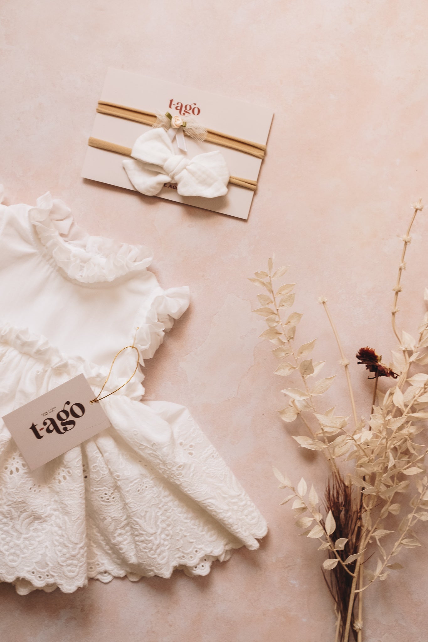Newborn Flower Texture Dress