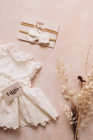 Newborn Flower Texture Dress