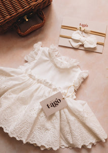 Newborn Flower Texture Dress