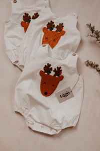 Reindeer White Bodysuit