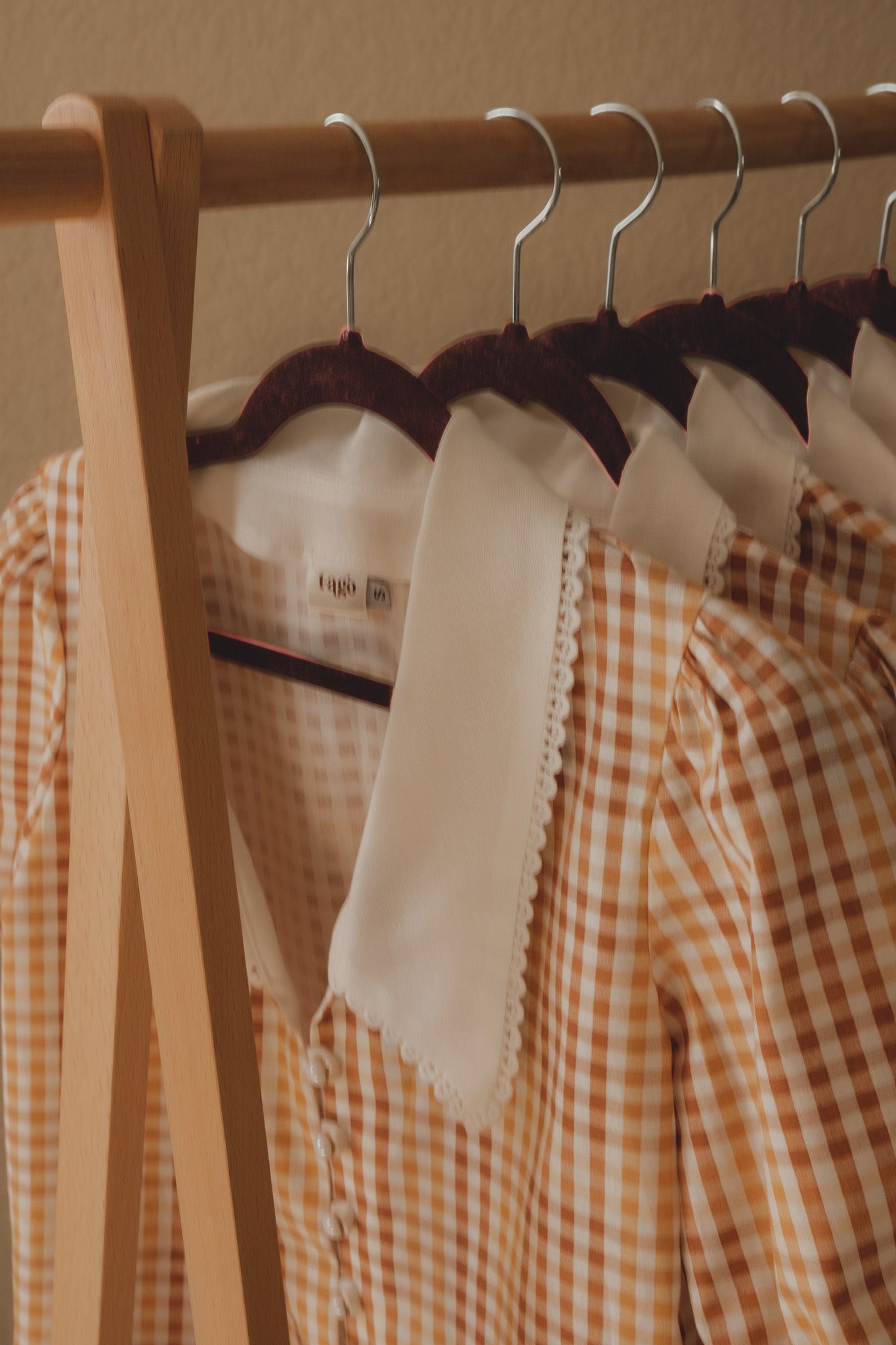 Tiny Gingham Blooming Shirt