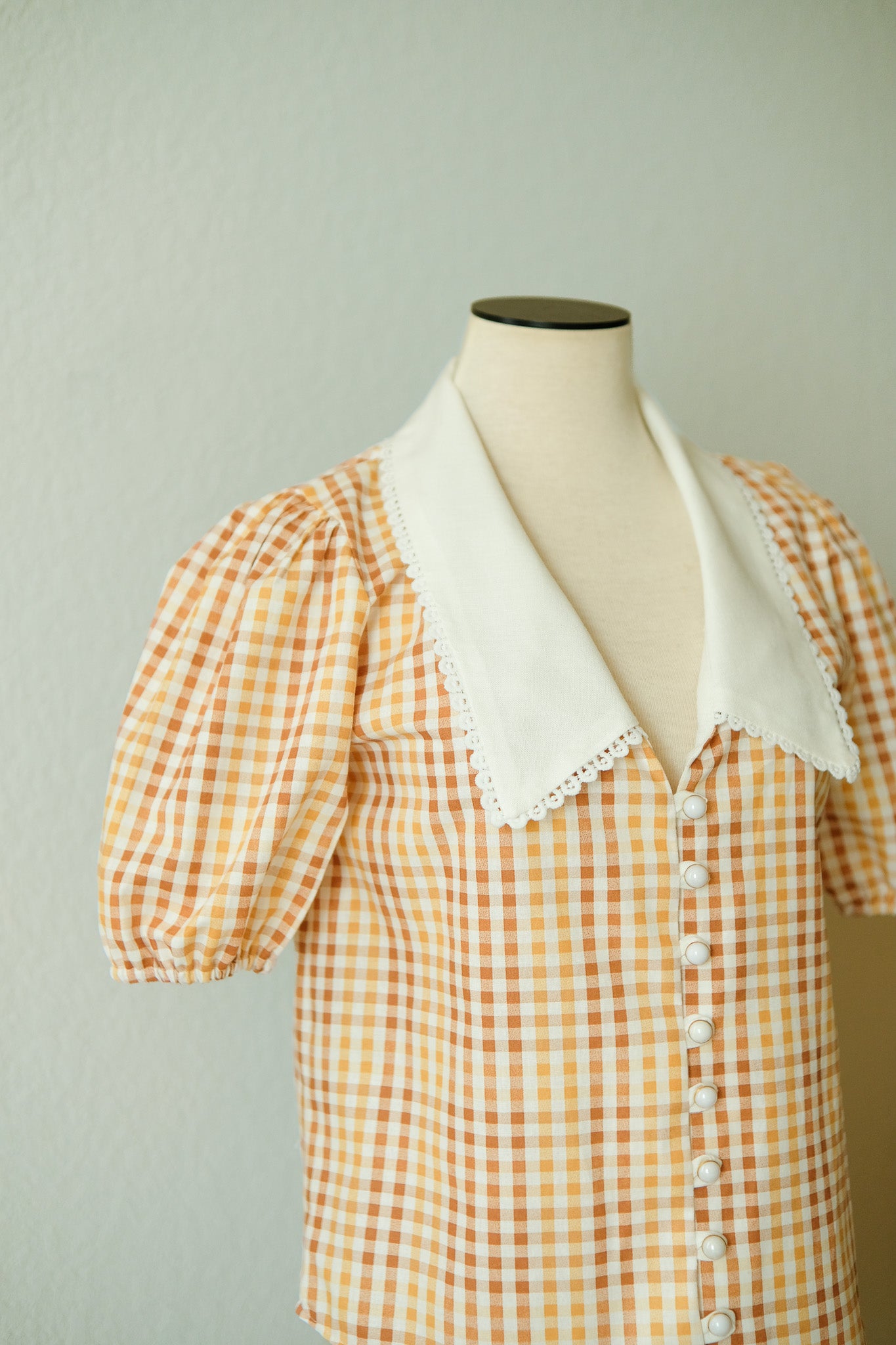 Tiny Gingham Blooming Shirt