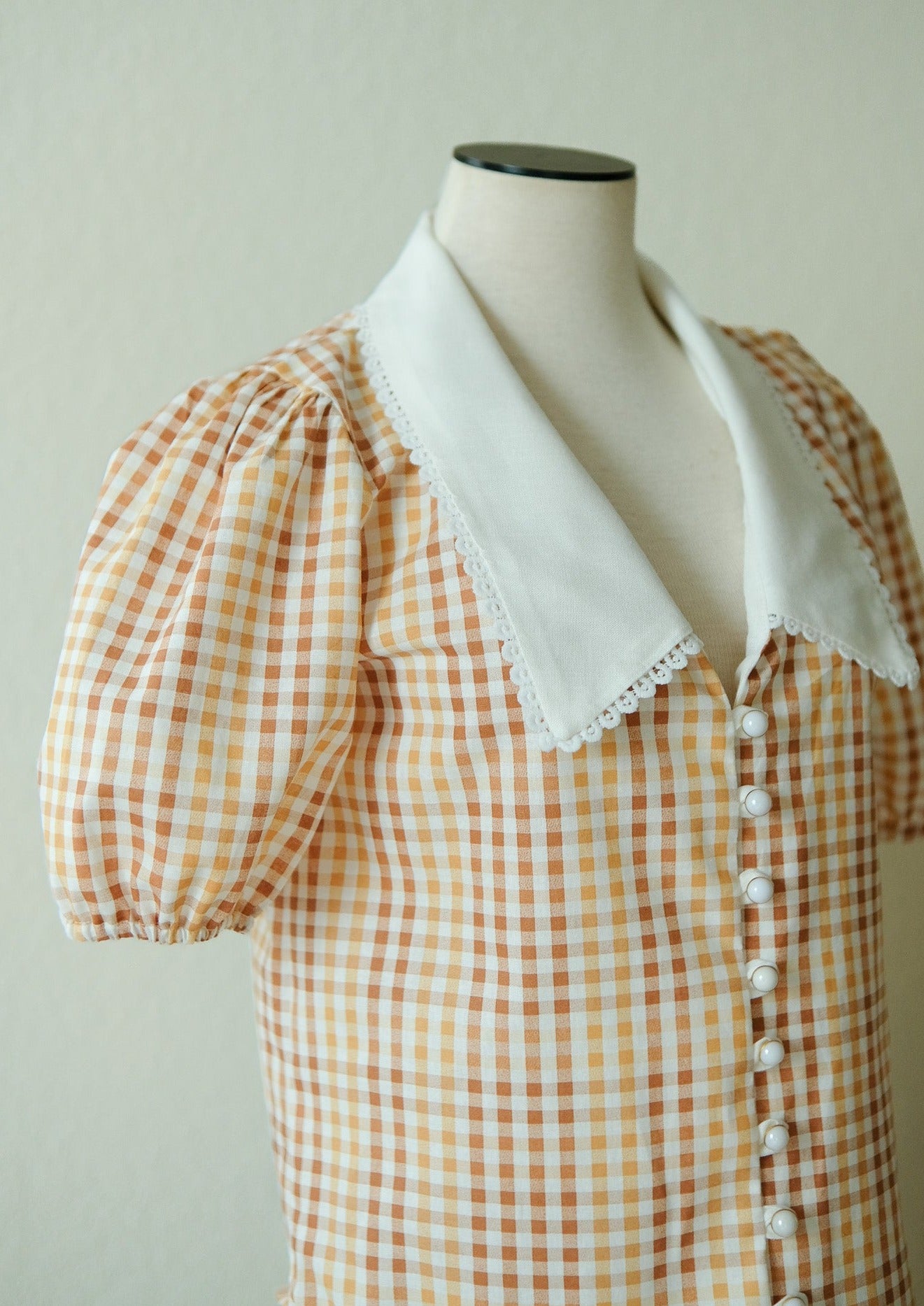 Tiny Gingham Blooming Shirt